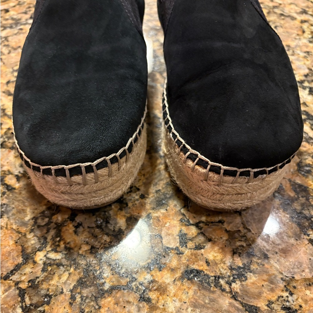 Sam Edelman Women's Carrin Platform Espadrille Slip-On Shoe Black Suede Size: 7M - Picture 5 of 13